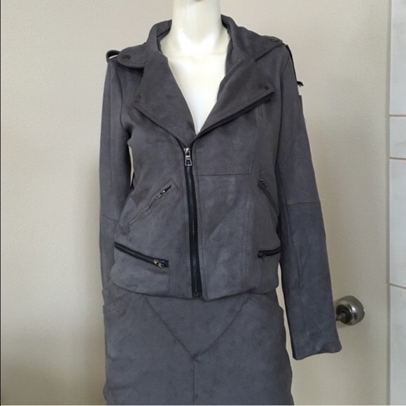 LF Grey Suede Jaase Jacket - Picture 5 of 7